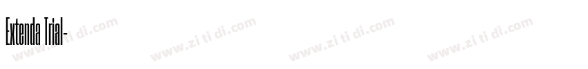 Extenda Trial字体转换